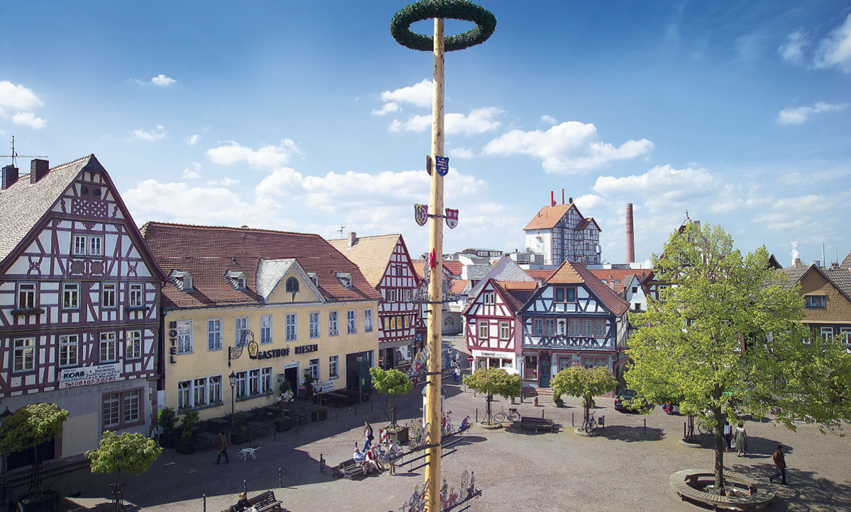 Historische Altstadt und Marktplatz von Seligenstadt